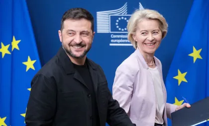 Volodimir Zelenski și Ursula von der Leyen Volodimir Zelenski și Ursula von der Leyen