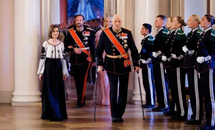 Maia Sandu la Palatul Regal de la Oslo Maia Sandu la Palatul Regal de la Oslo