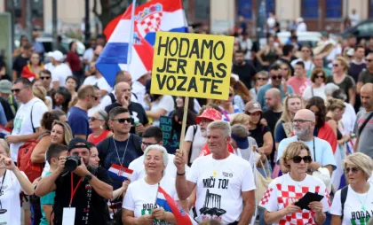 Protest în Croația
