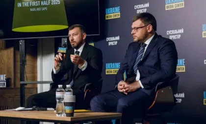 Directorul NABU, Semen Kryvonos, și șeful SAPO, Oleksandr Klymenko Directorul NABU, Semen Kryvonos, și șeful SAPO, Oleksandr Klymenko