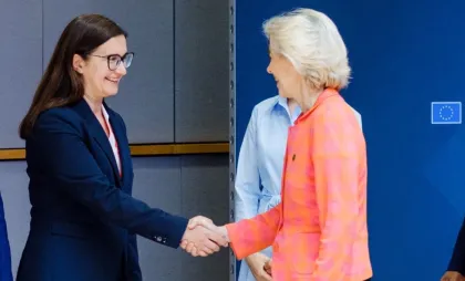 Cristina Gherasimov și Ursula von der Leyen Cristina Gherasimov și Ursula von der Leyen