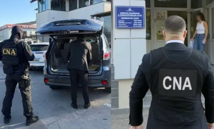 Imagini din cadrul perchezițiilor