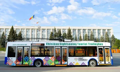 Troleibuzul turistic din Chișinău