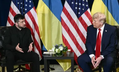 Volodimir Zelenski și Donald Trump Volodimir Zelenski și Donald Trump