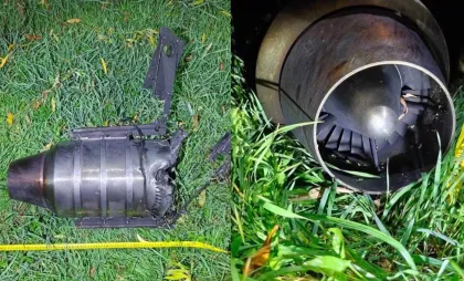 Poliția anunță ce tip de dronă a căzut lângă Brănești: aparatul are elemente specifice unei drone „Geran” cu motor turboreactiv - FOTO