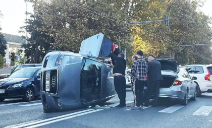Accident în capitală