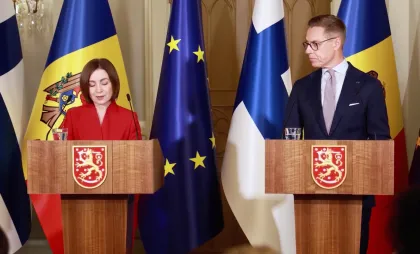 Maia Sandu și Alexander Stubb Maia Sandu și Alexander Stubb