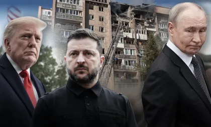 Trump, Zelenski și Putin Trump, Zelenski și Putin