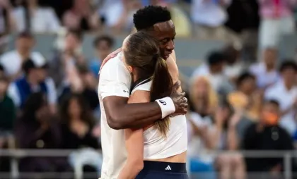Elina Svitolina și Gael Monfils Elina Svitolina și Gael Monfils