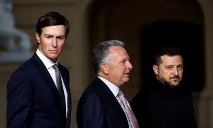 Volodimir Zelenski și emisarii lui Donald Trump Volodimir Zelenski și emisarii lui Donald Trump