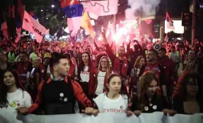 Proteste la Belgrad