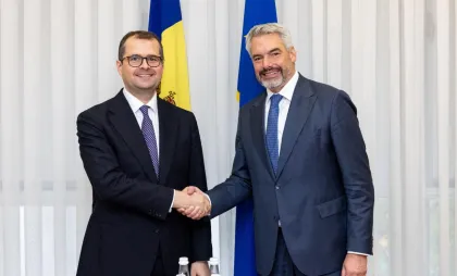 Vasile Tofan și vicepreședintele BEI