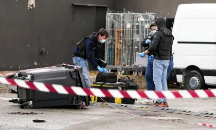  Polițiști la benzinăria în care a avut loc atacul armat