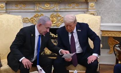 Benjamin Netanyahu și Donald Trump Benjamin Netanyahu și Donald Trump
