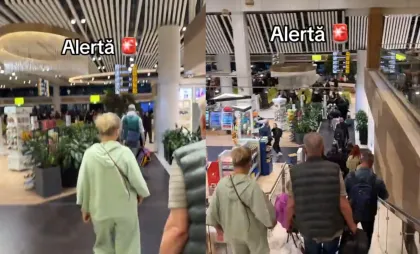 Alertă falsă cu bombă la Aeroportul din Chișinău, în toiul nopții. Pasagerii au fost evacuați - VIDEO