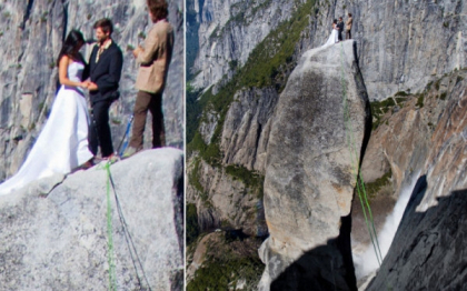 "Nicio mireasa nu ar avea curajul sa faca asta." Cum a fost surprinsa o femeie in parcul Yosemite "Nicio mireasa nu ar avea curajul sa faca asta." Cum a fost surprinsa o femeie in parcul Yosemite