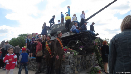 GALERIE FOTO / 9 mai in Transnistria: Drapelul rus, la loc de cinste