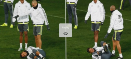 Ronaldo l-a tachinat pe Pepe la antrenament. Cateva momente mai tarziu a fost "rupt" de portughez! VIDEO Ronaldo l-a tachinat pe Pepe la antrenament. Cateva momente mai tarziu a fost "rupt" de portughez! VIDEO