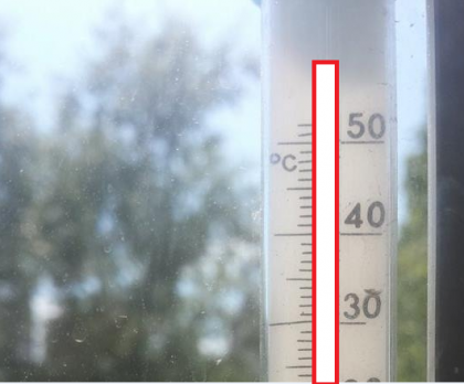 Peste 40 de grade Celsius in acest moment. Cat de sus a urcat mercurul in termometru - FOTO
