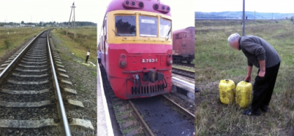 Au furat 40 de litri de motorina dintr-un tren: Cum au actionat cei trei barbati din Ungheni, printre care doi mecanici - VIDEO Au furat 40 de litri de motorina dintr-un tren: Cum au actionat cei trei barbati din Ungheni, printre care doi mecanici - VIDEO