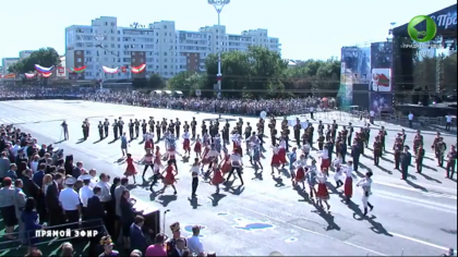 De Ziua Independentei autoproclamatei Transnistria, mai multi participanti decat spectatori - VIDEO De Ziua Independentei autoproclamatei Transnistria, mai multi participanti decat spectatori - VIDEO