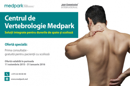 (P) Consultatii gratuite pentru bolnavii de scolioza la Centrul de Vertebrologie Medpark