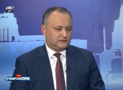Dodon, invitat al emisiunii In PROfunzime: "Dupa alegerile anticipate, vom putea crea o majoritate parlamentara, centrul stanga" Dodon, invitat al emisiunii In PROfunzime: "Dupa alegerile anticipate, vom putea crea o majoritate parlamentara, centrul stanga"