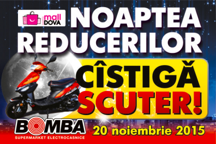 (P) BOMBA: NUMAI 1 NOAPTE, REDUCERI PANA LA 60%! SCUTER SI MULTE PREMII IN DAR! (P) BOMBA: NUMAI 1 NOAPTE, REDUCERI PANA LA 60%! SCUTER SI MULTE PREMII IN DAR!