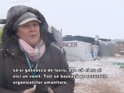 Iarna grea pentru refugiati: Oamenii stau in frig in corturi improvizate, iar transportarea in zona a produselor alimentare a devenit dificila - VIDEO