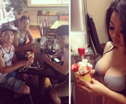 Aici e raiul barbatilor! Restaurantul in care chelneritele te servesc in lenjerie intima - GALERIE FOTO