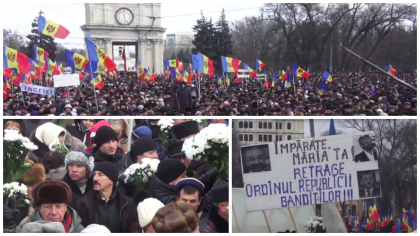 GALERIE FOTO - Zeci de mii de oameni au cerut in PMAN alegeri anticipate si "tara inapoi", la protestul organizat de PDA, PSRM si PN. Manifestantii au fost indemnati sa dea florile politistilor. Rezolutia adoptata GALERIE FOTO - Zeci de mii de oameni au cerut in PMAN alegeri anticipate si "tara inapoi", la protestul organizat de PDA, PSRM si PN. Manifestantii au fost indemnati sa dea florile politistilor. Rezolutia adoptata