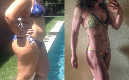 Consuma cate 5.000 de calorii pe zi si a ajuns la 120 kg. Gestul curajos facut, dupa care a slabit si a devenit sportiva - FOTO