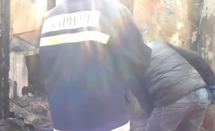Imagini de la incendiu de la Trinca unde 6 persoane si-au pierdut viata - VIDEO