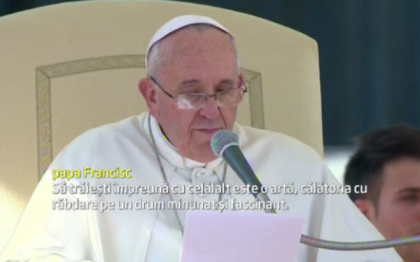 Papa Francisc le-a spus celor prezenti in Piata San Pietro, de Sfantul Valentin, care este modelul perfect de relatie Papa Francisc le-a spus celor prezenti in Piata San Pietro, de Sfantul Valentin, care este modelul perfect de relatie
