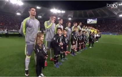 Gestul superb al lui Ronaldo pentru aceasta fetita! Ce a facut inainte de imnul Champions League - VIDEO