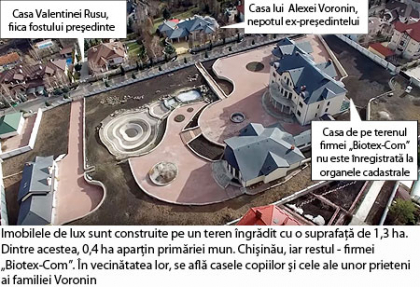 Palatul de pe terenul firmei familiei Voronin, gajat la banca in decembrie 2015 / ZdG Palatul de pe terenul firmei familiei Voronin, gajat la banca in decembrie 2015 / ZdG