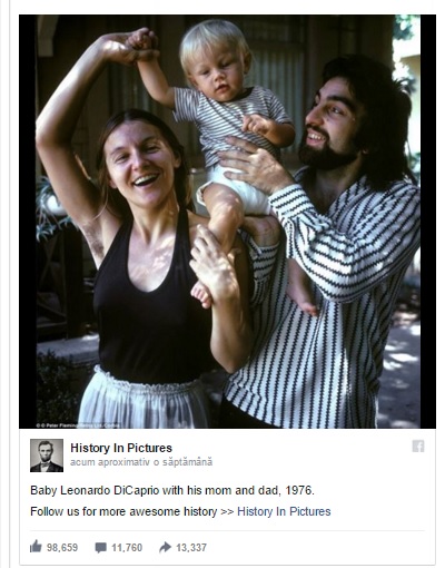 O imagine din copilaria lui Leonardo DiCaprio a starnit o cearta in mii de comentarii. Detaliul observat de internauti O imagine din copilaria lui Leonardo DiCaprio a starnit o cearta in mii de comentarii. Detaliul observat de internauti