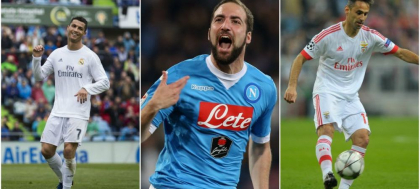 Cristiano e tot mai aproape de o noua Gheata de Aur. Starul Realului concureaza cu Higuain si Jonas, in timp ce Messi a pierdut lupta si se afla doar pe 9. Topul Cristiano e tot mai aproape de o noua Gheata de Aur. Starul Realului concureaza cu Higuain si Jonas, in timp ce Messi a pierdut lupta si se afla doar pe 9. Topul