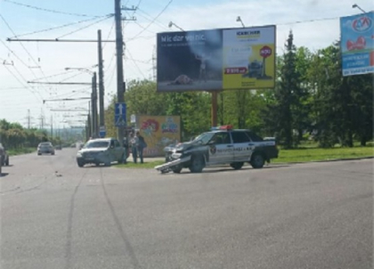O masina a Serviciul de Paza, implicata intr-un accident - FOTO