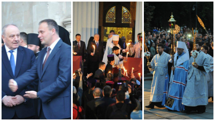 GALERIE FOTO - Focul haric, intampinat la catedrala mitropolitana de seful statului, premierul, presedintele Parlamentului si sute de enoriasi. Ipostazele in care au fost surprinsi oficialii GALERIE FOTO - Focul haric, intampinat la catedrala mitropolitana de seful statului, premierul, presedintele Parlamentului si sute de enoriasi. Ipostazele in care au fost surprinsi oficialii