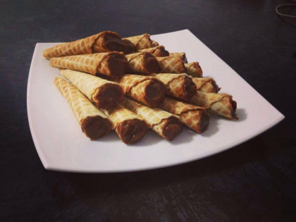 Cornulete din napolitane! Un desert delicios recomandat de designerul Leanka Chokolate Cornulete din napolitane! Un desert delicios recomandat de designerul Leanka Chokolate