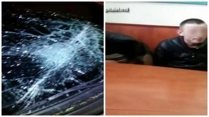Doi angajati de la o spalatorie auto din capitala, RETINUTI: au distrus un panou publicitar si au spart patru masini - VIDEO