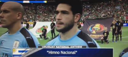 Au gresit IMNUL! Moment incredibil la Copa America. Ce reactie senzationala au avut jucatorii Uruguay-ului - VIDEO