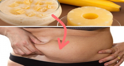 Topeste grasimea instant cu ajutorul acestei bauturi din banane si ananas