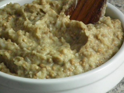 Salata de vinete, cu iaurt grecesc si susan. Te lingi pe degete