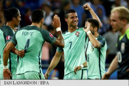 Portugalia e prima finalista la EURO 2016, dupa meciul cu echipa Tarii Galilor, pe care a invins-o cu scorul de 2 la 0