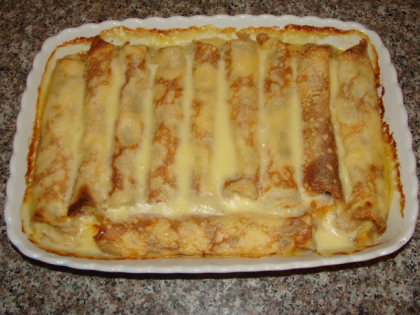 Clatite cu branza, la cuptor! Delicioase si rapide Clatite cu branza, la cuptor! Delicioase si rapide