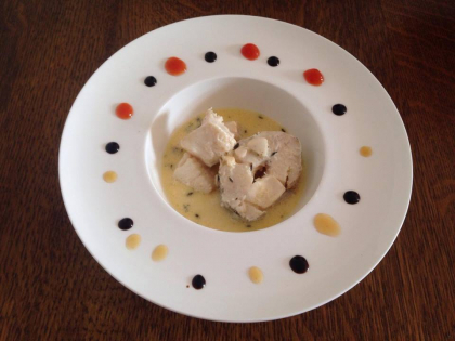 Seabass in sos alb cremos! O reteta delicioasa, propusa de designerul Leanka Chokolate - FOTO Seabass in sos alb cremos! O reteta delicioasa, propusa de designerul Leanka Chokolate - FOTO