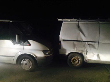 Accident in lant la intrarea in localitatea Vatra. O portiune de drum a fost blocata, dupa ce 4 masini s-au ciocnit - GALERIE FOTO