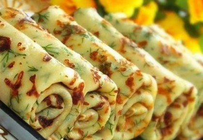 Clatite cu verdeata si cascaval, ideale pentru o cina de rasfat Clatite cu verdeata si cascaval, ideale pentru o cina de rasfat